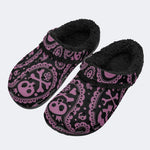Paisley Skull Cross - Fur Lined Slippers/Sandals