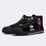 Scream The Grim Reaper Is Coming - High Top Canvas