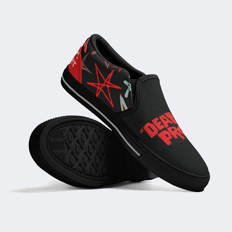 Unisex Horror Movie Print - Slip On Shoes