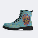 Unisex Skull Graffiti Art Print - Boots