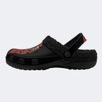 Grim Reaper Scythe Skull - Fur Lined Slippers/Sandals