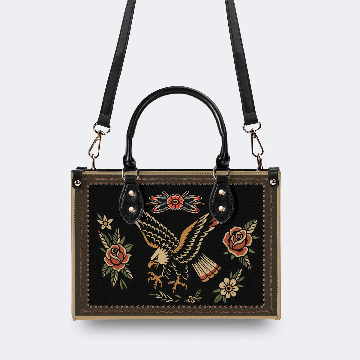 Eagle Spreads Wings - Leather Handbag