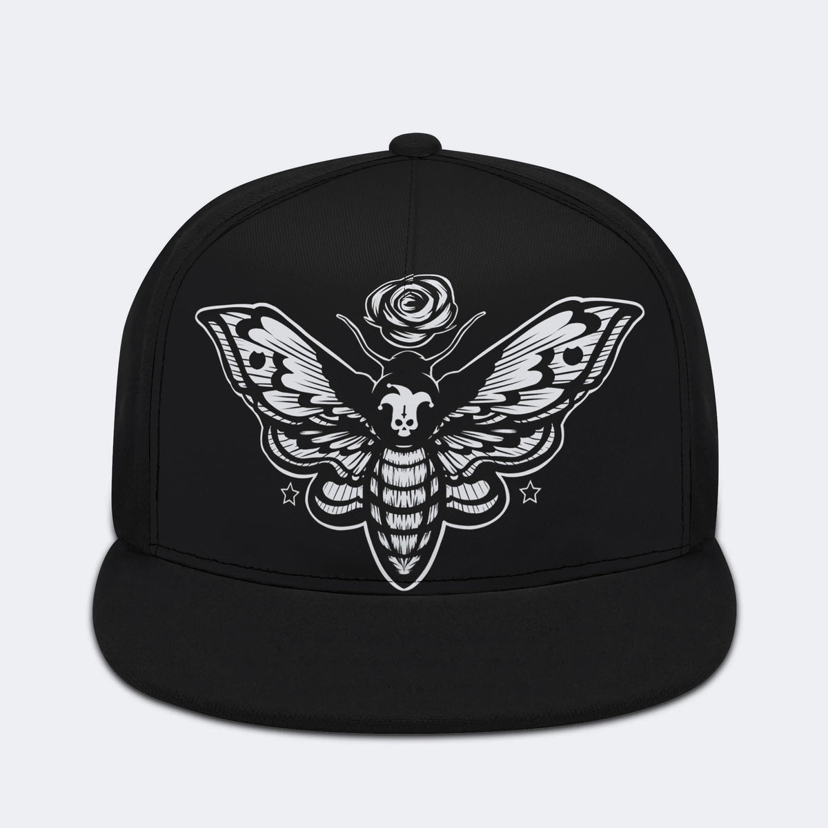 Rose Death Moth Vintage Print - Hip-hop Hat