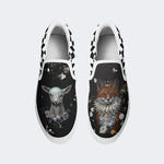 Unisex Fox&Sheep&Flowers Print - Slip On Shoes