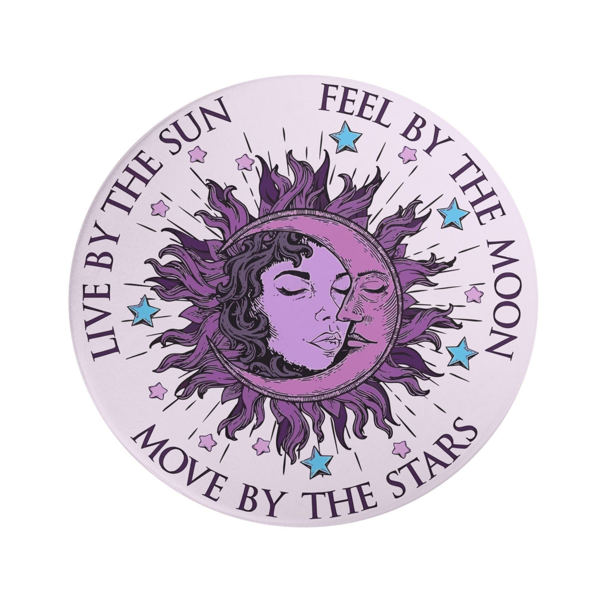 Man And The Moon - Floor Mat