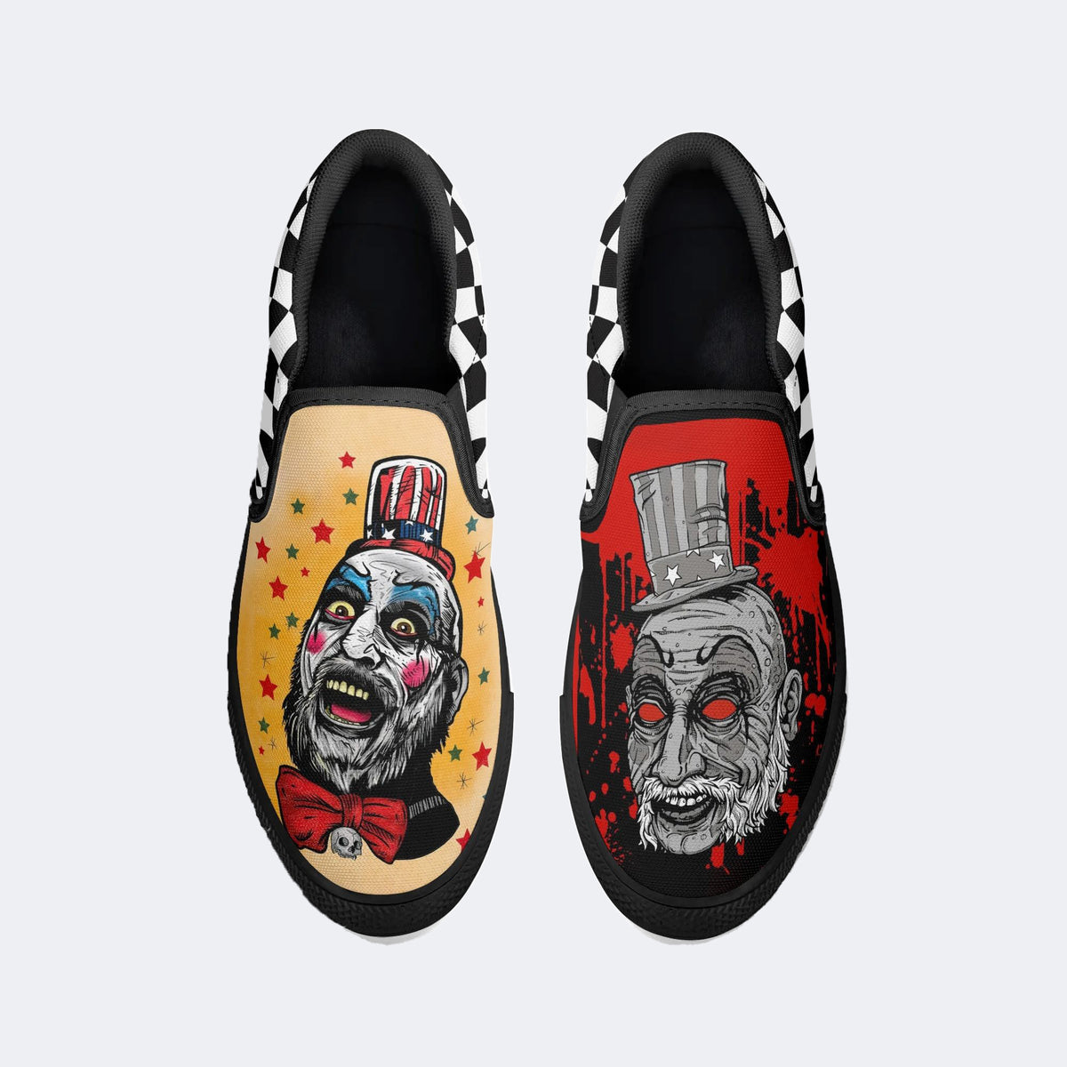 Unisex Horror Movie Print - Slip On Shoes