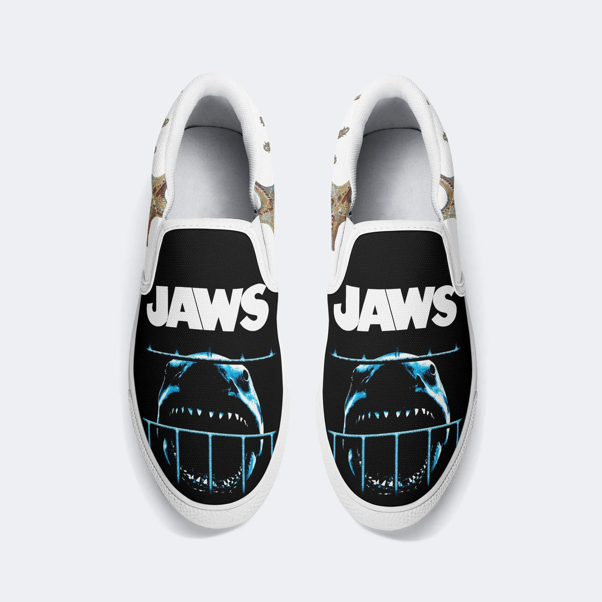 Unisex Vintage Jaws - Slip On Shoes