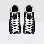 Black & White Charm High Top Canvas Shoes