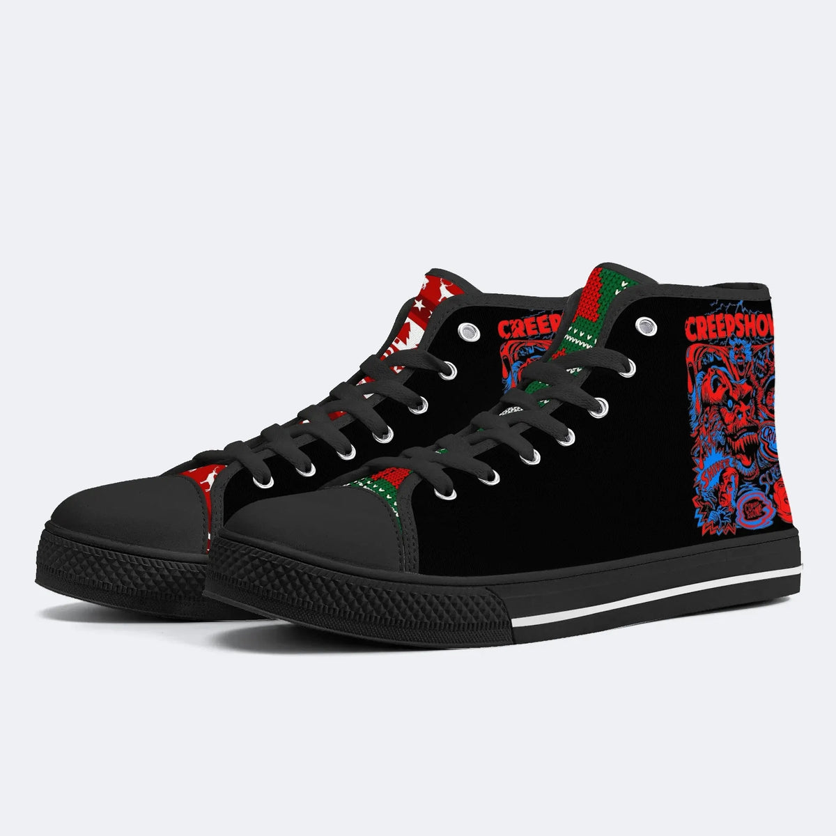 Unisex Horror Movie Graphic Print - High Top Canvas