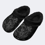 Gothic Crow Moon Witchy - Fur Lined Slippers/Sandals