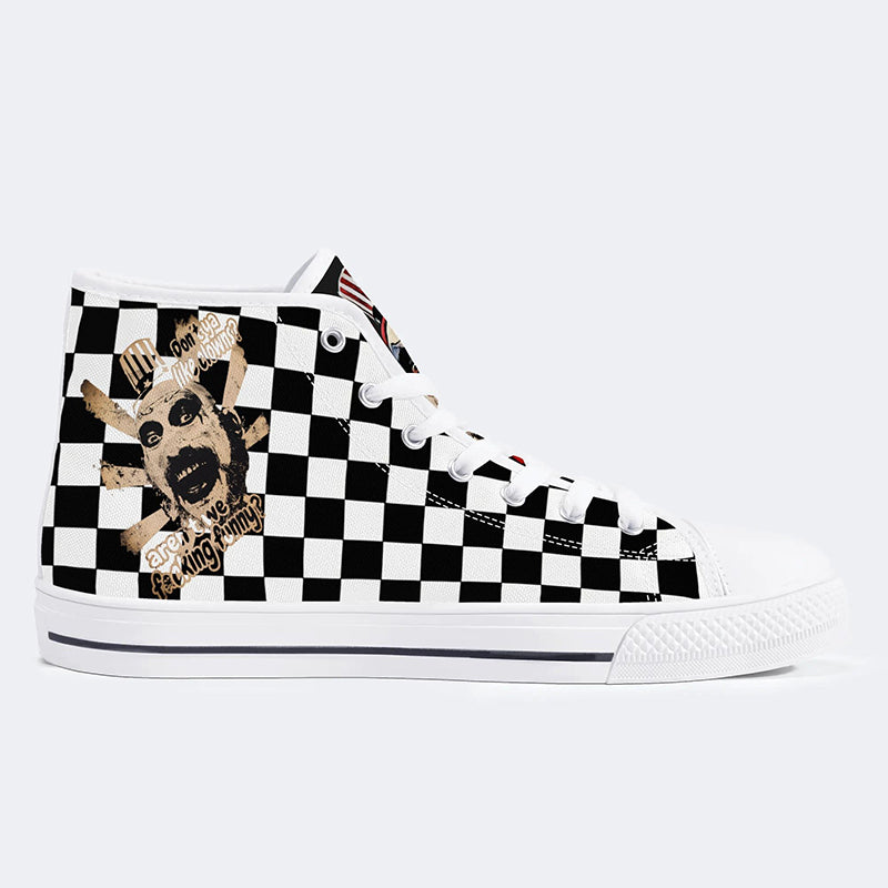 Horror Print - High Top Canvas