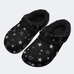 Black Star Celestial - Fur Lined Slippers/Sandals