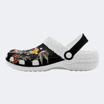 Horror Scythe Ghostface Print - Fur Lined Slippers/Sandals