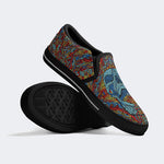 Unisex Skull Graffiti Art Print - Slip On Shoes