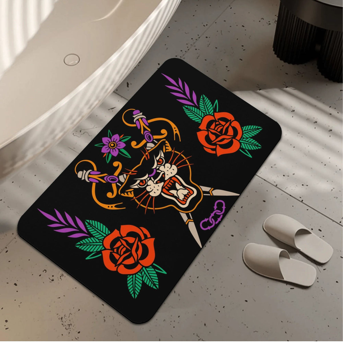 Unisex Tiger Print - Foot Pad
