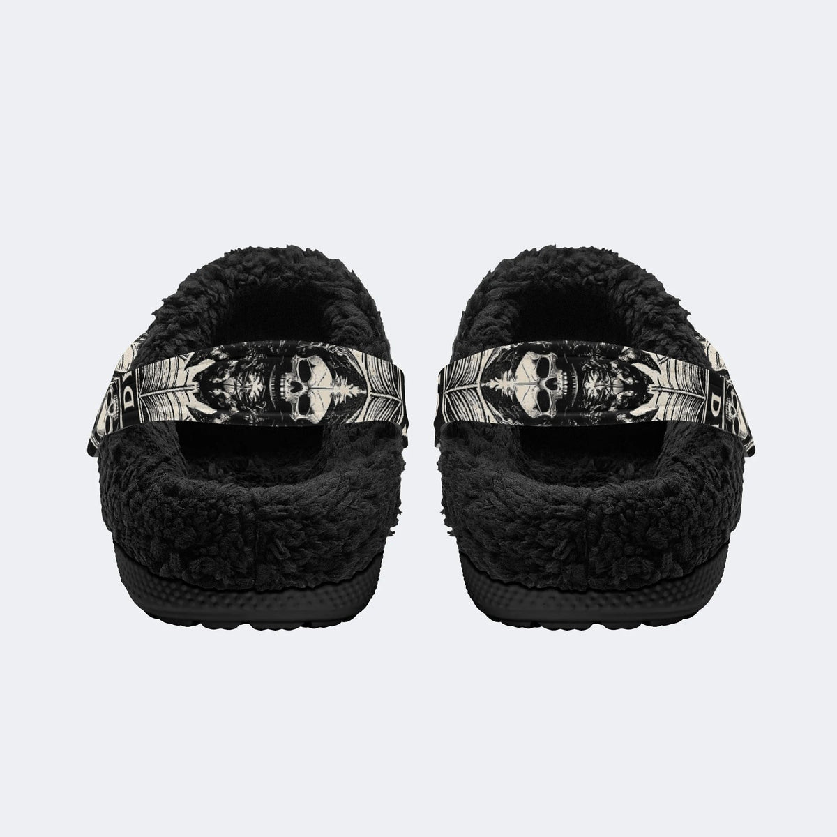 Dark Tarot Spider‑Fur Lined Slippers Sandals