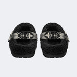 Dark Tarot Spider‑Fur Lined Slippers Sandals