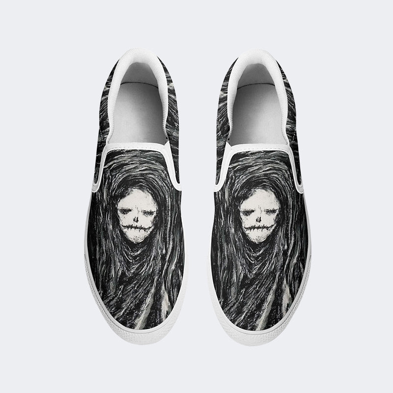 Unisex Horror Print - Slip On Shoes