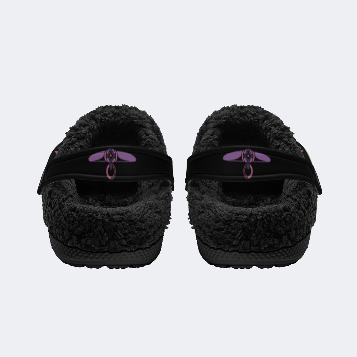 Flower&Eagle Art Print - Fur Lined Slippers/Sandals