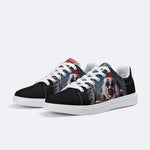 Horror Santa Claus Ghostface Print - Skateboard Sneakers