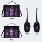 Forest Outside The Window - Leather Satchel Bag