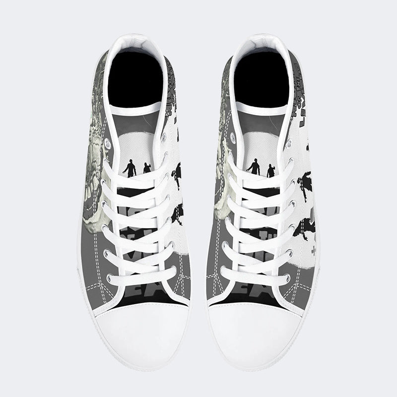 Unisex Horror-Druck - High Top Canvas