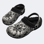 Dark Tarot Spider‑Fur Lined Slippers Sandals