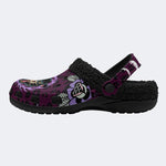 Classic Panther Print - Fur Lined Slippers/Sandals