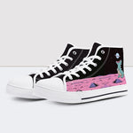 Cartoon Print High Top Canvas Shoes