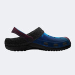 Neon Stitch Mask - Fur Lined Slippers/Sandals