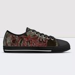 Skinned Face Low Top Canvas Shoes