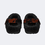 Rust Gothic Rose - Fur Lined Slippers/Sandals
