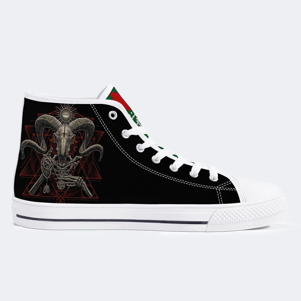 Demonic Baphomet Print - High Top Canvas