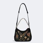Eagle Spreads Wings - Leather Crossbody Bag