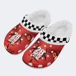 Horror Movie Graphic - Fur Lined Slippers