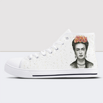 Frida Kahlo Feminist Pride Movement High Top Canvas Shoes