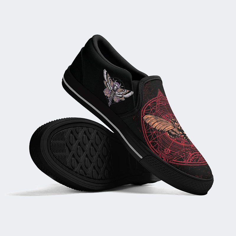 Surreal Death Moth - Slip On Shoes