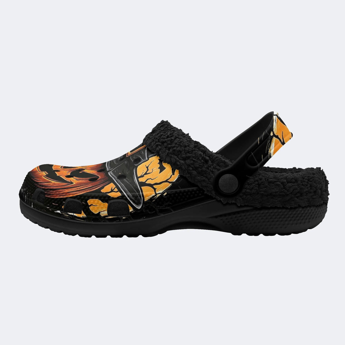 Scary Pumpkin - Fur Lined Slippers/Sandals