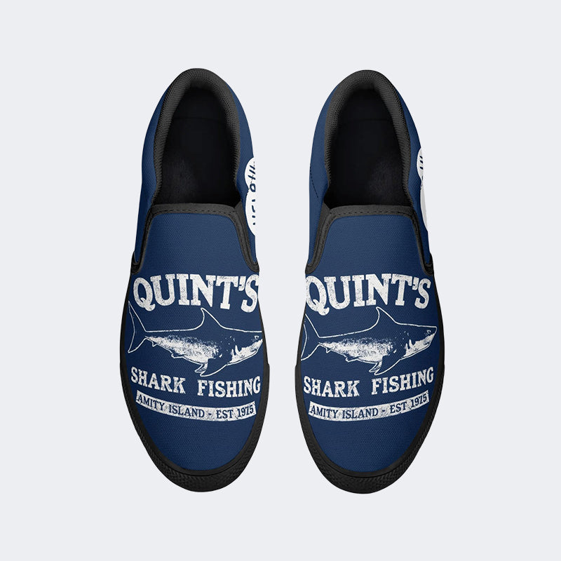 Jaws Quint's Shark Fishing Unisex - Slip On Shoes