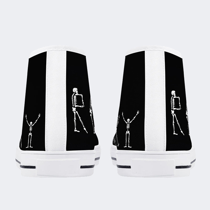 Unisex Retro Rock Musik Kunst Illustration Druck - High Top Canvas