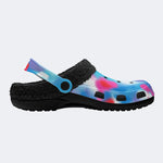 Unisex Ink Print - Fur Lined Slippers/Sandals