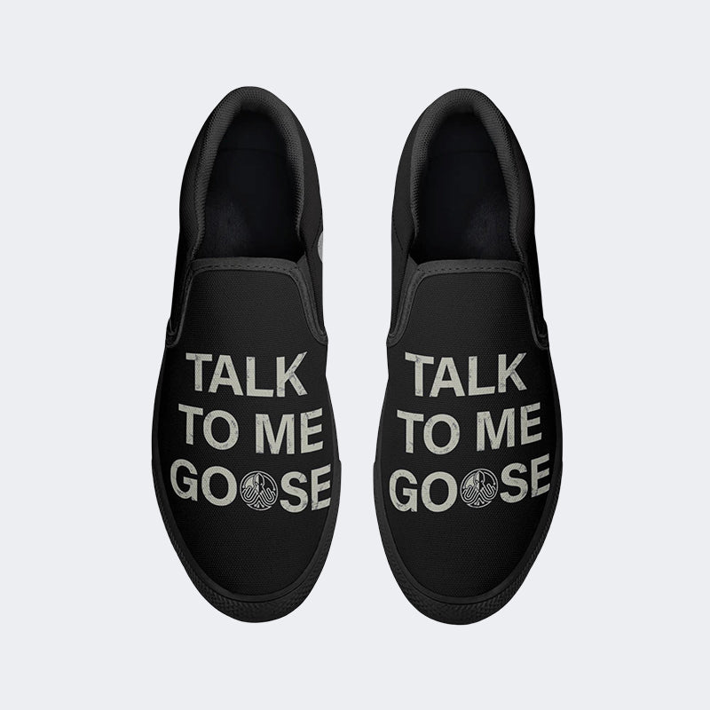 Talk To Me Goose Retro Unisex - Slip On Shoes