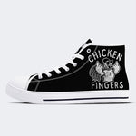 Chicken Middle Fingers Unisex - High Top Canvas