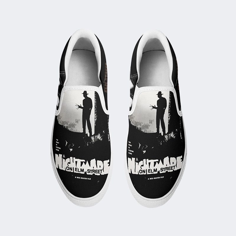 Unisex Horror Print - Slip On Shoes