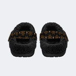 Spiderweb Gothic - Fur Lined Slippers/Sandals