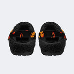 Fiery Jack Lantern - Fur Lined Slippers/Sandals