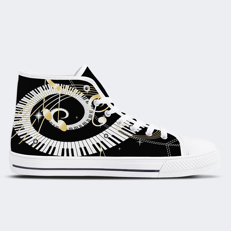 High Top Canvas Schuhe mit Musik