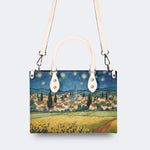 Van Gogh Starry Night Town Print Handbag Factory Direct Sales