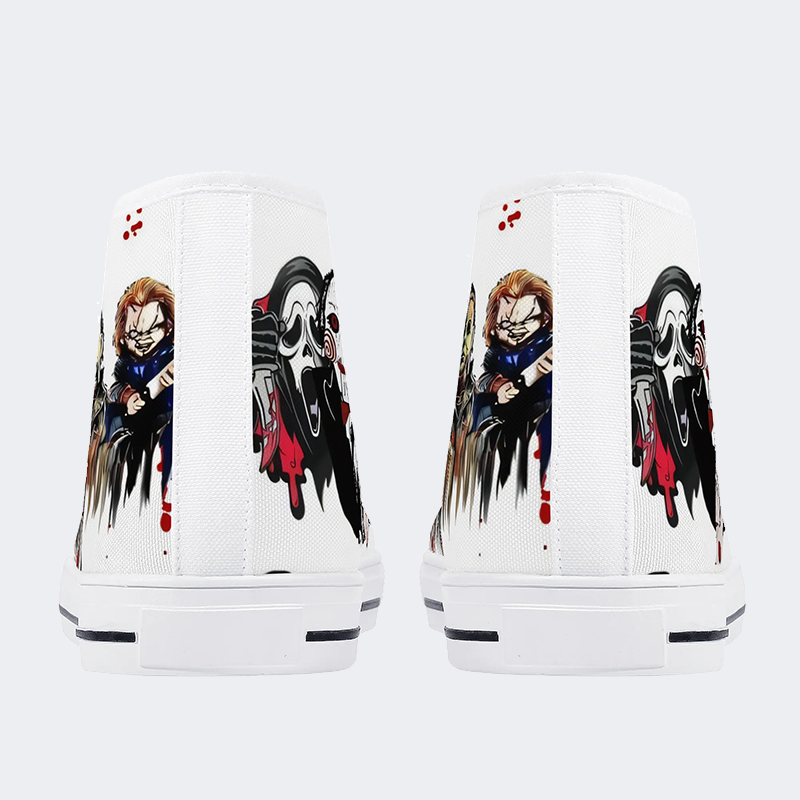 Horror Movie Vintage Graphic - High Top Canvas