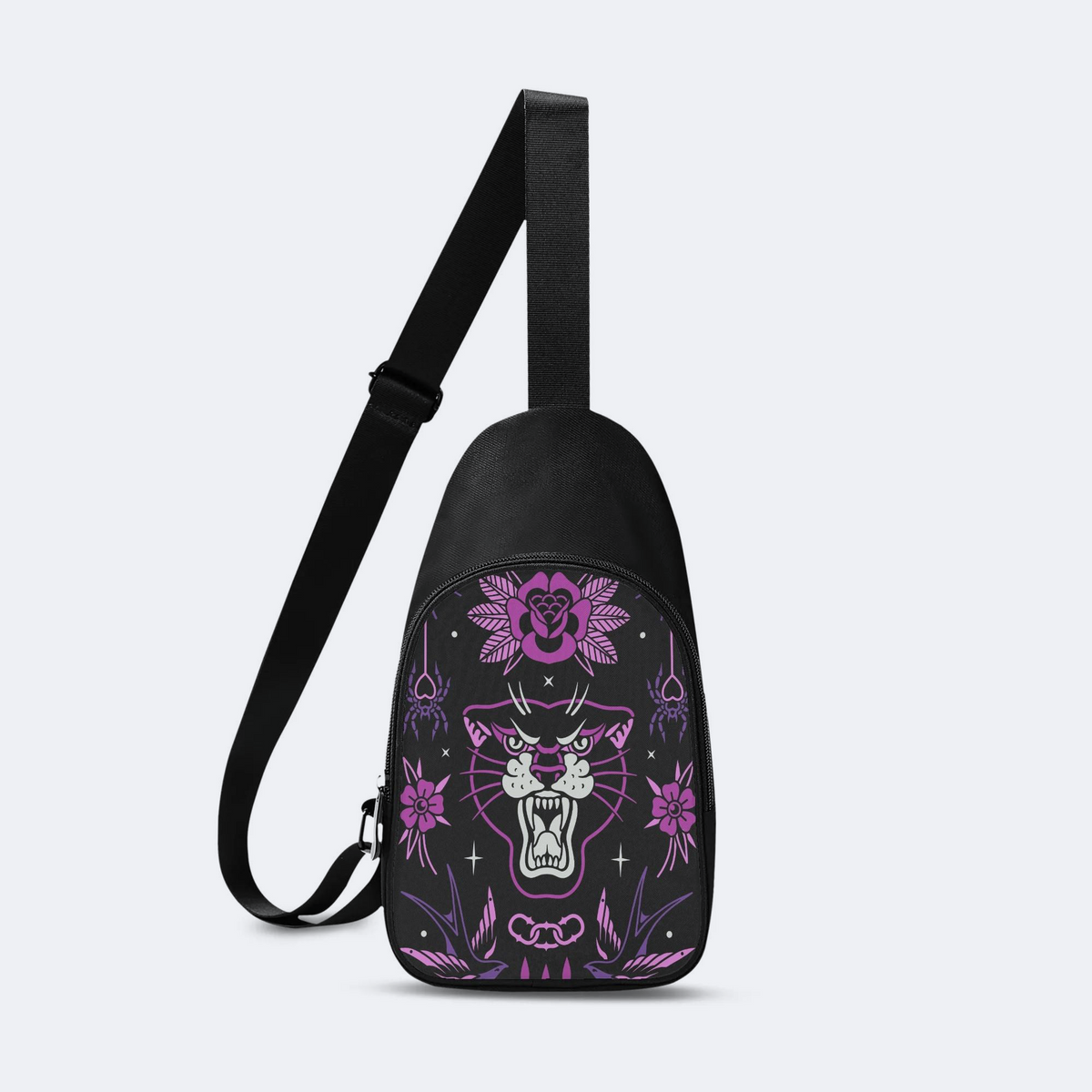 Unisex Tiger Print - Chest Bag